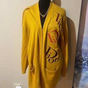 Yellow cardigan/duster
